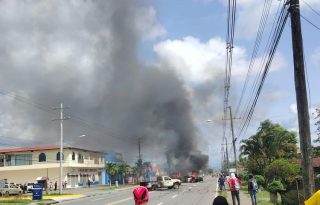Changuinola es una zona de caos, desde que recrudecieron los enfrentamientos y actos vandálicos. Foto: Internet