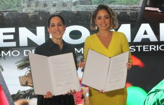 María Eugenia Herrera y Gloria De León Zubieta. Foto: Cortesía