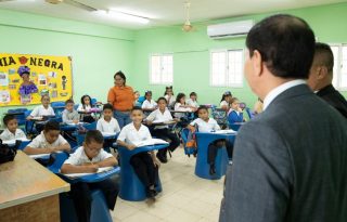 Estudiantes iniciaron el segundo trimestre del año lectivo 2025. Foto: Cortesía