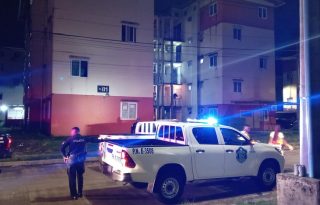 Mientras tanto, el cuerpo de Florencio Alfaro fue trasladado a la morgue judicial para los trámites correspondientes. Foto. Diómedes Sánchez