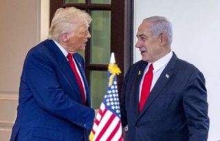 Donald Trump, junto al primer ministro de Israel, Benjamin Netanyahu. Foto: EFE