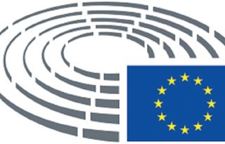 Logo del Parlamento Europeo, organismo que decide la exclusión de la lista discriminatoria. Imagen: Internet