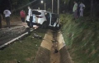 En Colón se registró una colisión donde hubo 10 personas lesionadas. Foto. Diómedes Sánchez