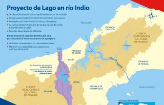 Proyecto del lago de río Indio. Imagen: Cortesía ACP