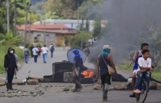 Calles de Bocas del Toro permanecieron cerradas por varios días. Foto: EFE