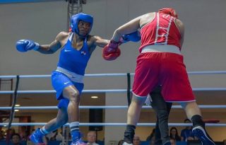 Atheyna Bylon (izq.) ganó oro en la Copa América. Foto: COP