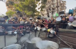 Solo queda abierto un comedor en Gaza.