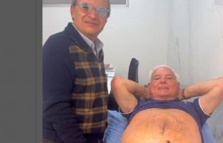 Ricardo Martinelli en consulta médica en Colombia. Foto: Cortesía