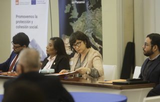 Durante la presentación del proyecto. Foto: EFE
