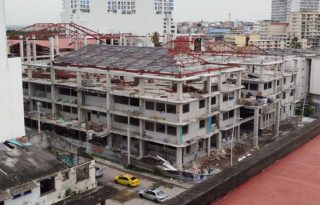 Estado actual del proyecto de construcción de la escuela República de Venezuela con más del 90% de avance. Foto: Archivo