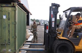 Equipos que utilizarán los militares estadounidenses en los ejercicios. Foto: Cortesía Minseg