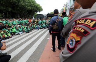 Las protestas se desataron el lunes pasado en Yakarta. Foto: EFE