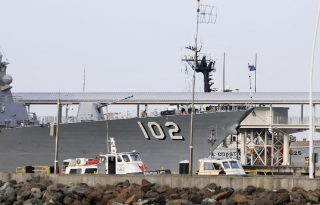  El USS Sampson es un destructor lanzamisiles. Foto: EFE