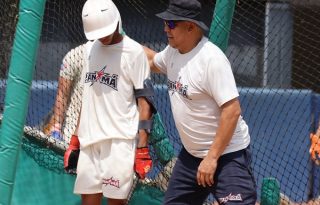 Panamá U15 entrenó bajo la tutela del piloto, Ángel Chávez. Foto: Fedebeis