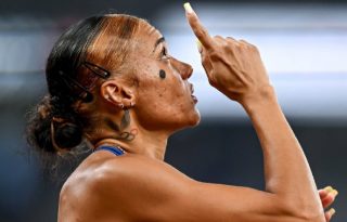 Gianna Wooudruff, compite en los 400 metros con vallas. Foto: COP