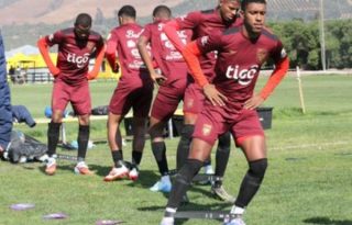 Jugadores de la Sub-20 durante los entrenamientos. Foto: Fepafut