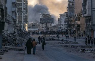 Bombardeo israelí en Gaza. Foto: EFE