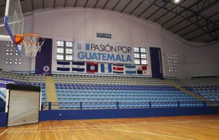 El Gimnasio Teodoro Palacios Flores en Guatemala, listo para los Juegos Centroamericanos. Foto: EFE