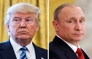 Donald Trump y el presidente de Rusia Vladimir Putin. Foto: EFE