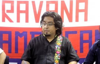 El ambientalista mexicano Mario Quintero participan en un evento en la Universidad de Panamá ayer jueves, en Ciudad de Panamá. EFE