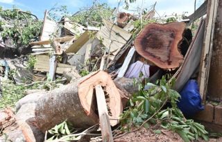 Los daños provocados por el paso del huracán Melissa. Foto: EFE
