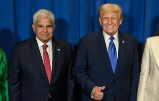 Mulino y Trump se encontraron semanas atrás en Nueva York. Foto: Cortes