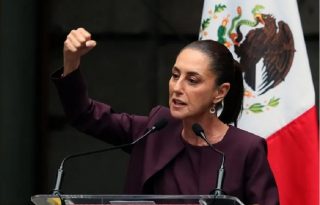Sheinbaum es la primera mujer presidenta de México y tiene un año en el cargo. Foto: EFE