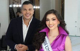 César Anel Rodríguez y Mirna Caballini.  Foto: Instagram / @cesaranel