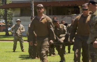 Fuerzas terrestres de Estados Unidos realizan entrenamientos en la selva de Panamá. 
