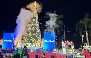 Simultáneamente, quedaron iluminados los 26 puntos navideños distribuidos en Panamá Centro, Este y Norte. Foto: Cortesía