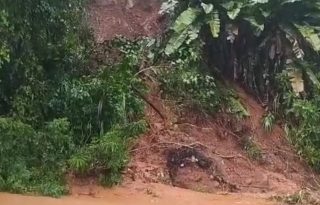 Deslizamiento de tierra. Foto: Diomedes Sánchez