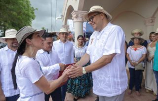 María Eugenia Herrera y  'Tito' Combe. Foto: Ministerio de Cultura