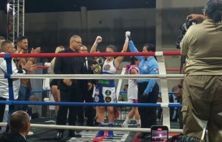 Nataly Delgado retuvo su título mundial interino. Foto:  Melquiades Vásquez A.