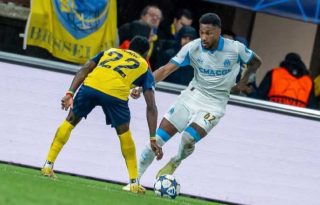 El panameño Murillo (der.)  y  Niang del Royale Union St. Gilloise. Foto: Instagram