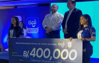 Tigo dio un aporte de 400 mil balboas como patrocionador.