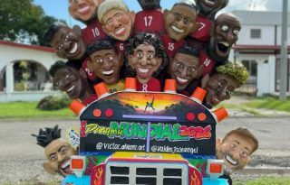 Homenaje a la Selección de Panamá. Foto: Instagram / @victor_alvarez_art