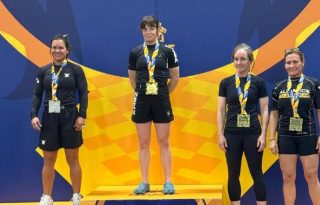 Jennisín Rosanía (izq.), gana plata en el Mundial de Jiu Jitsu. Foto: Cortesía 