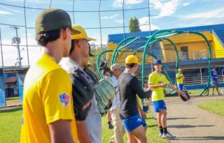 Jugadores de Herrera, durante los entrenamientos. Foto: Fedebeis