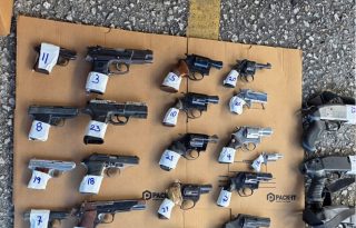 Armas entregadas, las cuales, posteriormente, son destruidas. Foto: Cortesía Gobernación de Panamá