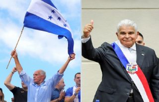 Nasry Asfura y presidente de Panamá. Foto: EFE