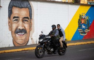 Un mural del presidente de Venezuela, Nicolás Maduro. Foto: EFE