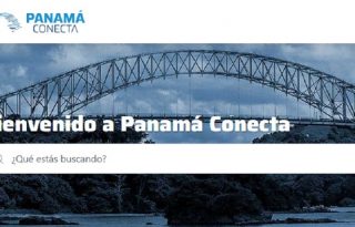 Portal del programa Panamá Conecta, en el que uno accede a trámites administrativos. Foto: Internet