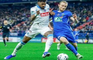 Michael Amir Murillo (izq.) en el partido durante la Copa Francia. Foto: Instagram