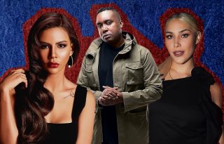 Mónica 'Lola' Díaz, Barto y Karina Linnett. Fotos: Instagram