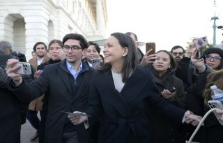 María Corina Machado en Washington. EFE