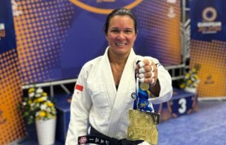 Jennisín Rosanía, ganó oro en Jiu Jitsu en torneo europeo. Foto: Cortesía