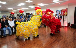 Conferencia de prensa en el Mides. Foto: Cortesía