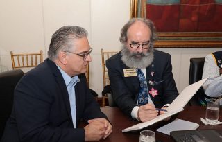 Durante el encuentro. Foto: Presidencia