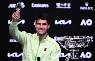 El español Carlos Alcaraz, se llevó el Abierto de Australia. Foto: EFE 