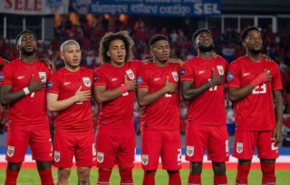 Jugadores del equipo panameño. Foto: FPF